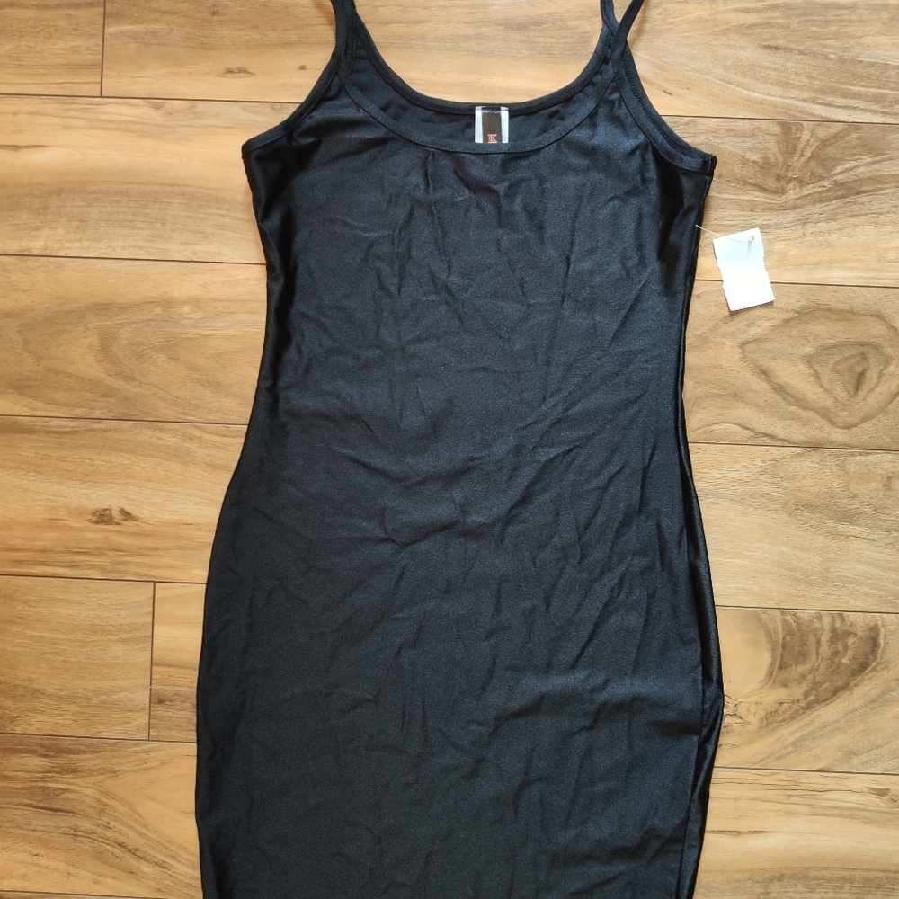 Basic Mini Black Dress - image 3